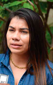 Darling Hernandez, Coordinadora Nacional del Movimiento Ambientalista Guardabarranco.
