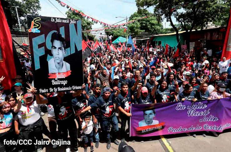 Pueblo celebra 43 aniversario del triunfo de la Revolución Popular Sandinista