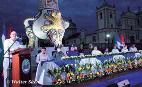 Inauguran calle y plaza La Calzada en Rivas