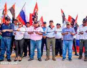 Inauguran construcción del segundo tramo de la carretera Siuna-Rosita