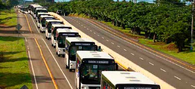 Llegan más buses chinos a Nicaragua