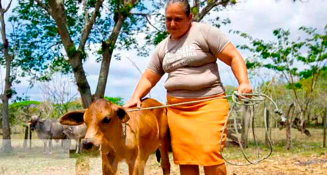 Mujer campesina en Nicaragua