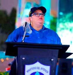 Ministra del Interior María Amelia Coronel.