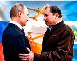 Presidente de Rusia Vladimir Putín y Copresidente Daniel Ortega.