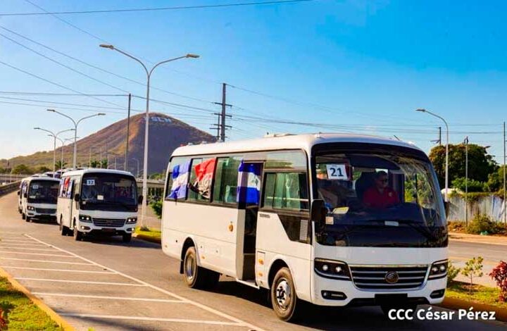 Nicaragua recibe una nueva flota de 180 buses chinos